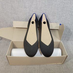 Rothy's The Flat Women's Size US 10 Black Solid Knit Comfort Ballet Shoes